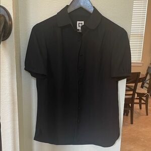 Anne Klein Black Button Down Shirt